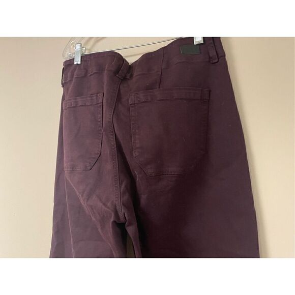 PAIGE Womens 30 Brooklyn Double Button Fky High Rise Wide Leg Jeans Vintage - Picture 7 of 10